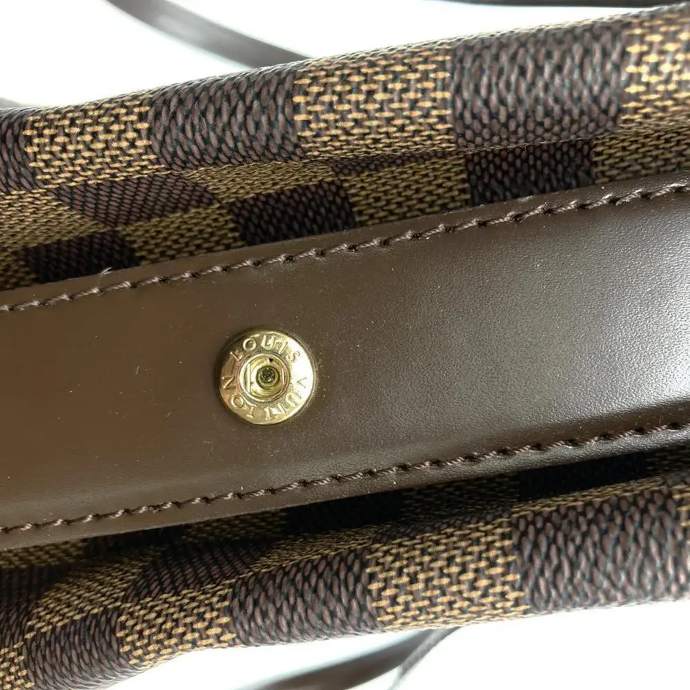 LOUIS VUITTON Authentic Brown Damier Canvas Shoulder Bag - Picture 10 of 12